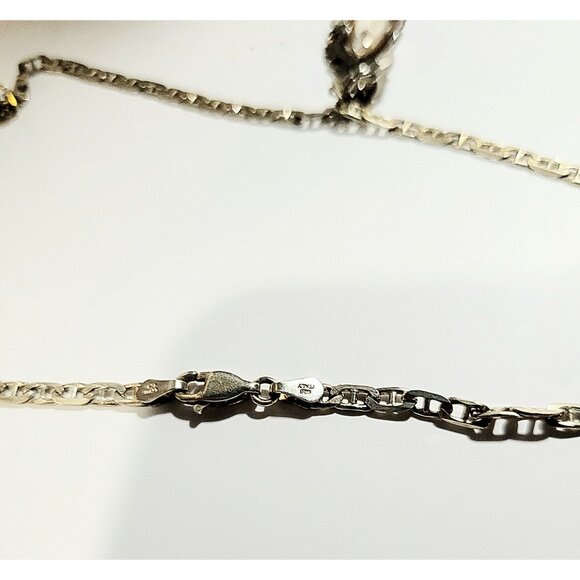 Vintage Moonstone Gemstone Pendant Sterling Silver 925 Necklace and Dainty Chain - Picture 6 of 9